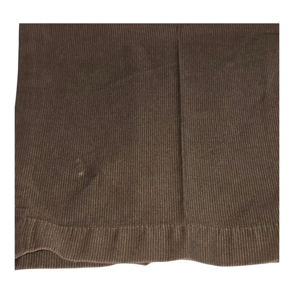 Banana Republic Mens Brown Corduroy Flat Front Casual Dress Pants 36x32 Y2K Flaw
